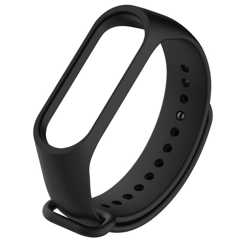 Ανταλλακτικό λουράκι Xiaomi Mi Band 3/Mi Band 4 Smooth Silicone Black 