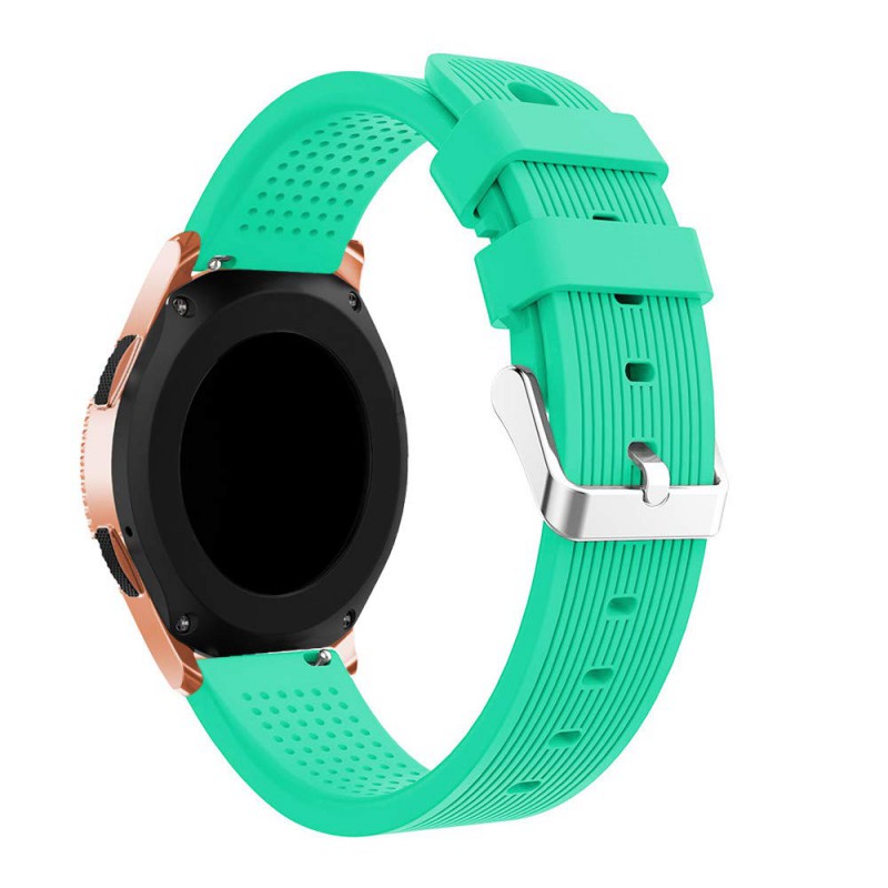 Ανταλλακτικό λουράκι QuickFit Silicone Strap Official Type Mint για Samsung Galaxy Watch5 (40mm & 42mm)/xyWatch4 (40mm & 44mm)/ Watch4 Classic (42mm & 46mm)/ Watch3(41mm)/Active 2(40/44mm)/Amazfit GTS 3 (43mm)/GTR(42mm) (20mm)