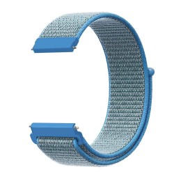 Ανταλλακτικό λουράκι QuickFit Nylon Tahoe Blue για Samsung Galaxy Watch5 (40mm & 42mm)/Watch4 (40mm & 44mm)/ Watch4 Classic (42mm & 46mm)/ Watch3(41mm)/Active 2(40/44mm)/Amazfit GTS 3 (43mm)/GTR(42mm) (20mm)