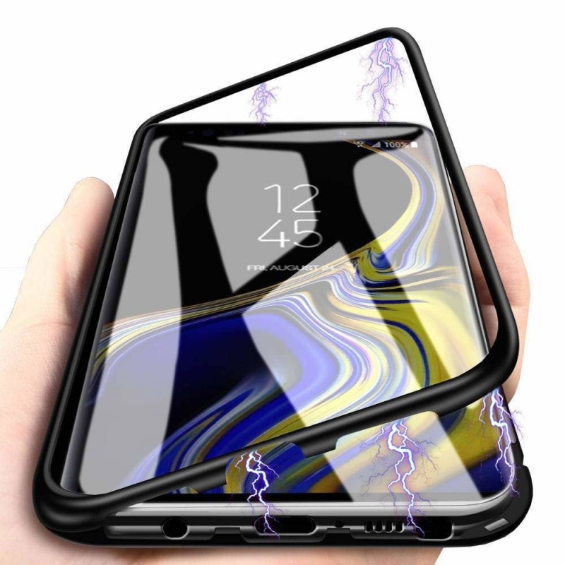 Θήκη 360 Magnetic Xiaomi Redmi Note 9  Clear/Black (OEM)
