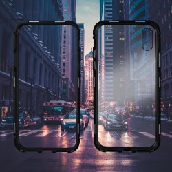 Θήκη 360 Magnetic Xiaomi Redmi Note 9  Clear/Black (OEM)