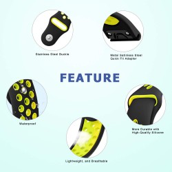 Ανταλλακτικό λουράκι QuickFit Garmin Fenix 5/5 Plus/6/6 Pro/7/Forerunner 945/935 Softband Black/Yellow (22mm)