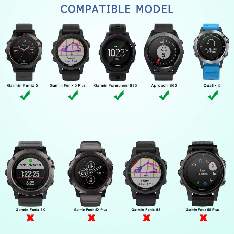 Ανταλλακτικό λουράκι QuickFit Garmin Fenix 5/5 Plus/6/6 Pro/7/Forerunner 945/935 Softband Black/Yellow (22mm)