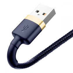 Καλώδιο Data Baseus Cafule Series CALKLF-CV3 USB A to Lightning 2m Blue/Gold
