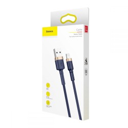 Καλώδιο Data Baseus Cafule Series CALKLF-CV3 USB A to Lightning 2m Blue/Gold