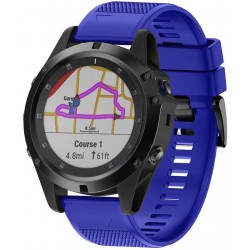 Ανταλλακτικό λουράκι QuickFit Garmin Fenix 5/5 Plus/6/6 Pro/7/Forerunner 945/935 Sportband Grid Texture Royal Blue (22mm) 