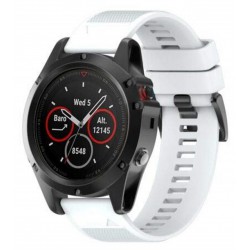 Ανταλλακτικό λουράκι QuickFit Garmin Fenix 5/5 Plus/6/6 Pro/7/Forerunner 945/935 Sportband Grid Texture White (22mm) 