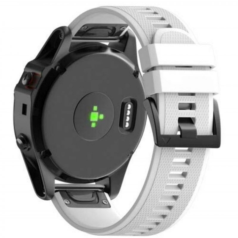 Ανταλλακτικό λουράκι QuickFit Garmin Fenix 5/5 Plus/6/6 Pro/7/Forerunner 945/935 Sportband Grid Texture White (22mm) 