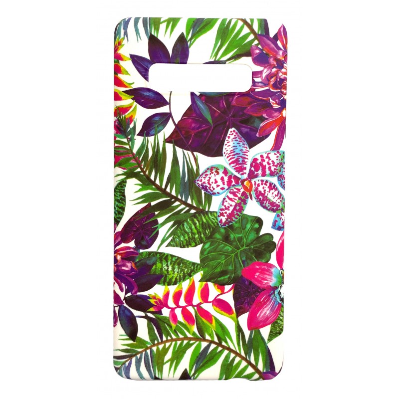 Θήκη Hard Cover Samsung Galaxy S10 G973 Purple Flowers