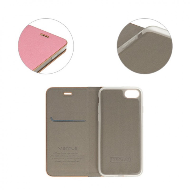 Θήκη Vennus Frame Book Apple iPhone Xs Max Pink