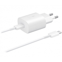Φορτιστής Ταξιδιού Samsung Wall Adapter EP-T2510XWE & Type-C Cable 25W Fast Charge White (Original)