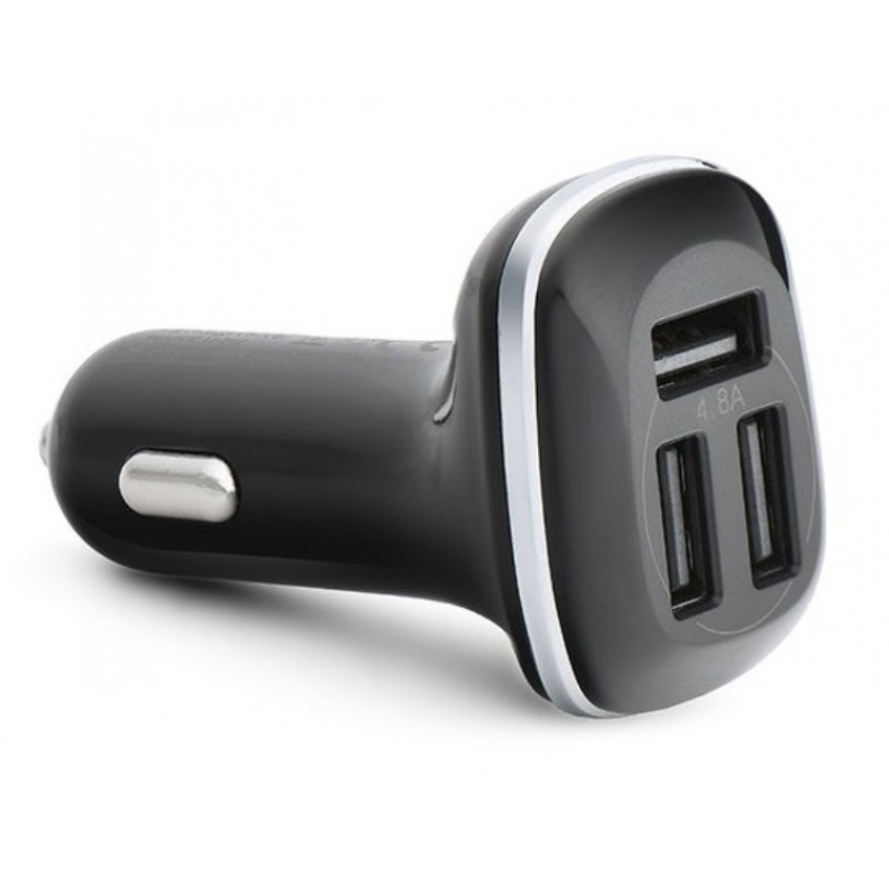 Φορτιστής Αυτοκινήτου QWE Car Charger CT-CC02 3xUSB 4.8A Black
