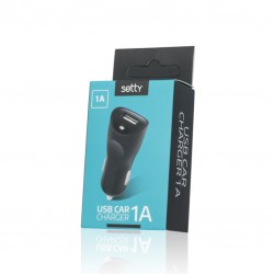 Φορτιστής Αυτοκινήτου Setty USB Car Charger 1A Black