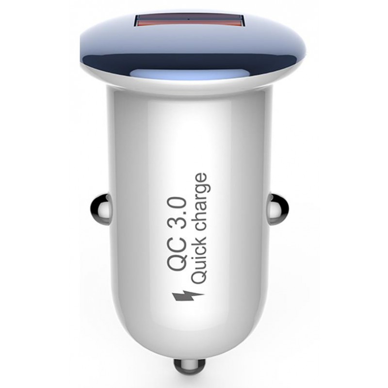 Φορτιστής Αυτοκινήτου Devia D01 Mushroom Car Charger QC 3.0 18W Blue