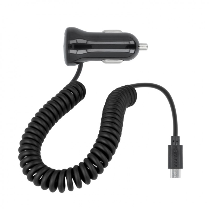 Φορτιστής Αυτοκινήτου Forever M-01 Car Charger MicroUSB 1A Black