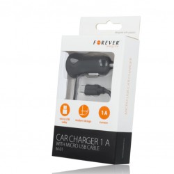 Φορτιστής Αυτοκινήτου Forever M-01 Car Charger MicroUSB 1A Black