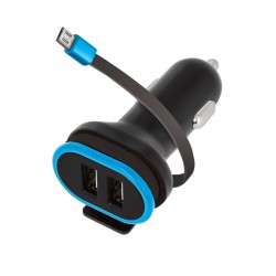 Φορτιστής Αυτοκινήτου Forever CC-02 Car Charger Dual USB 3A & Καλώδιο MicroUSB Black