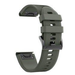 Ανταλλακτικό λουράκι QuickFit Garmin Fenix 5/5 Plus/6/6 Pro/7/Forerunner 945/935 Smooth Army Green (22mm)