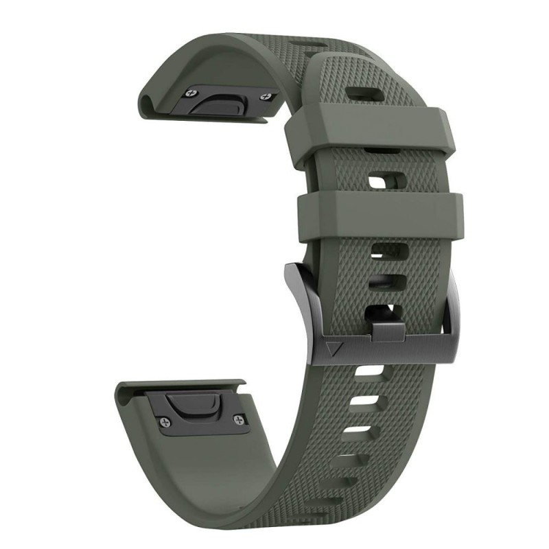 Ανταλλακτικό λουράκι QuickFit Garmin Fenix 5/5 Plus/6/6 Pro/7/Forerunner 945/935 Smooth Army Green (22mm)