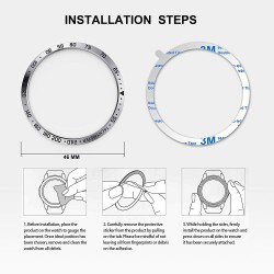 Προστατευτικό Bezel Styling Tachymeter Samsung Galaxy Watch 4 (42mm) Silver