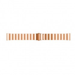 Ανταλλακτικό λουράκι QuickFit Stainless Linkband Rose Gold για Samsung Galaxy Watch3(45mm)/Watch(46mm)/Huawei Watch 3 (46mm)/ Watch 3 Pro (48mm)/GT 2/Pro/Honor GS Pro/Amazfit GTR 3 (46mm)/GTR 3 Pro/GTR(47mm)/ Stratos 3(48mm) (22mm)