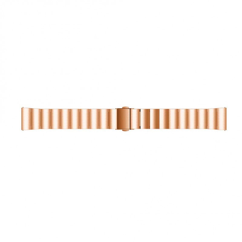 Ανταλλακτικό λουράκι QuickFit Stainless Linkband Rose Gold για Samsung Galaxy Watch3(45mm)/Watch(46mm)/Huawei Watch 3 (46mm)/ Watch 3 Pro (48mm)/GT 2/Pro/Honor GS Pro/Amazfit GTR 3 (46mm)/GTR 3 Pro/GTR(47mm)/ Stratos 3(48mm) (22mm)