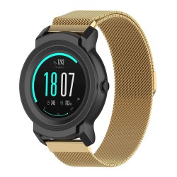 Ανταλλακτικό λουράκι QuickFit Milanese Band Gold για Samsung Galaxy Watch3(45mm)/Watch(46mm)/Huawei Watch 3 (46mm)/ Watch 3 Pro (48mm)/GT 2/Pro/Honor GS Pro/Amazfit GTR 3 (46mm)/GTR 3 Pro/GTR(47mm)/ Stratos 3(48mm) (22mm)