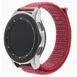 Ανταλλακτικό λουράκι QuickFit Nylon Red για Samsung Galaxy Watch3(45mm)/Watch(46mm)/Huawei Watch 3 (46mm)/ Watch 3 Pro (48mm)/GT 2/Pro/Honor GS Pro/Amazfit GTR 3 (46mm)/GTR 3 Pro/GTR(47mm)/ Stratos 3(48mm) (22mm)