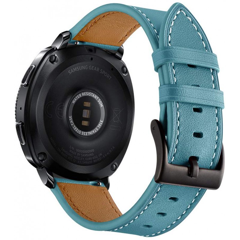 Ανταλλακτικό λουράκι QuickFit Leather Garmin Vivoactive 3/Vivomove HR Blue