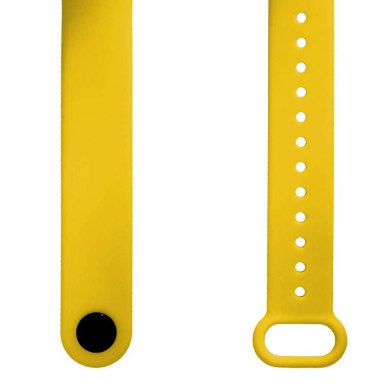 Ανταλλακτικό λουράκι Xiaomi Mi Band 3/Mi Band 4 Smooth Silicone Yellow