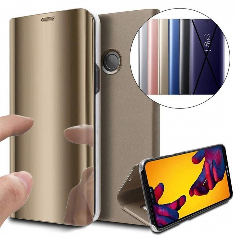 Θήκη Book Clear View Samsung Galaxy A51 SM-A515 Gold