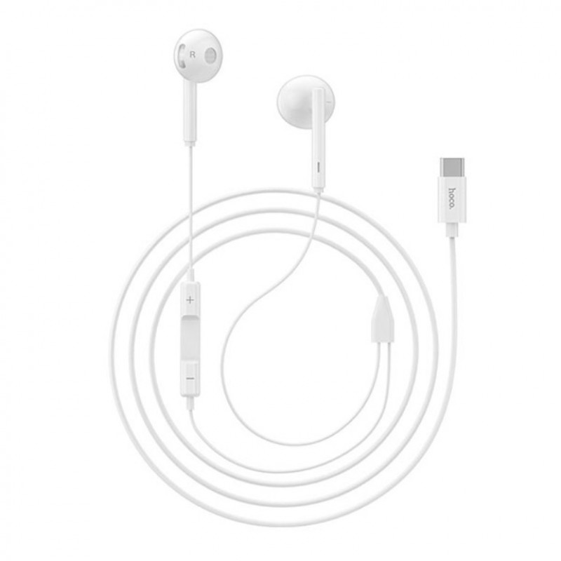 Ακουστικά Handsfree Hoco L10 Type-C White
