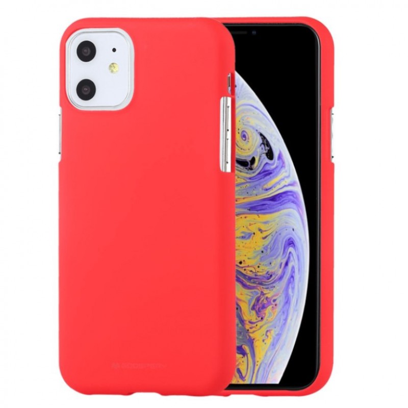 Θήκη Mercury Silicon Cover Soft touch/feeling Apple iPhone 11 Pro Max (6.5") Red