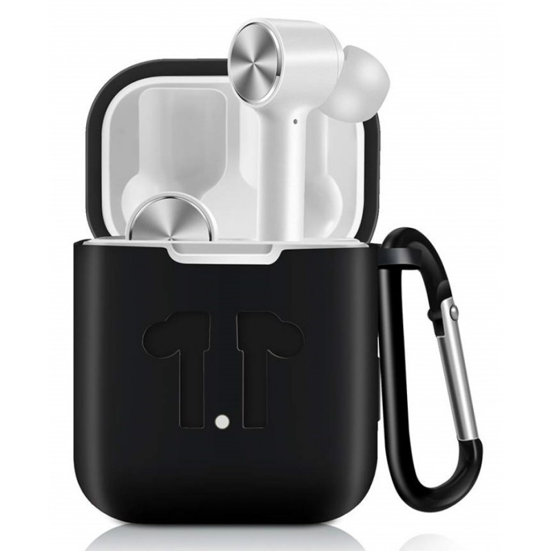 Θήκη Xiaomi Airdots Pro Silicone Protective Cover with Carabiner Black