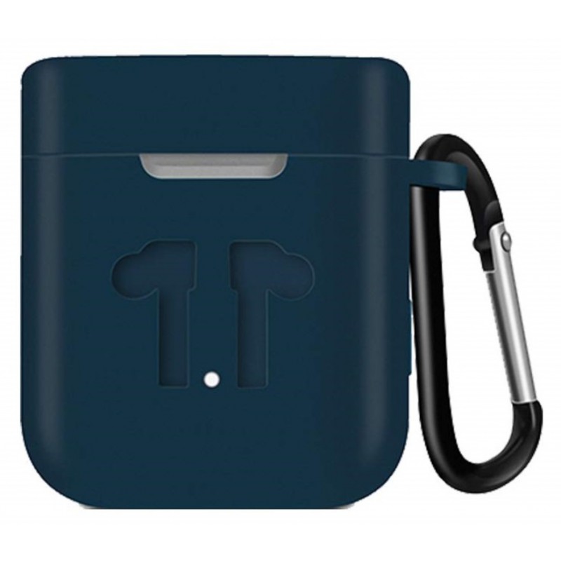 Θήκη Xiaomi Airdots Pro Silicone Protective Cover with Carabiner Blue