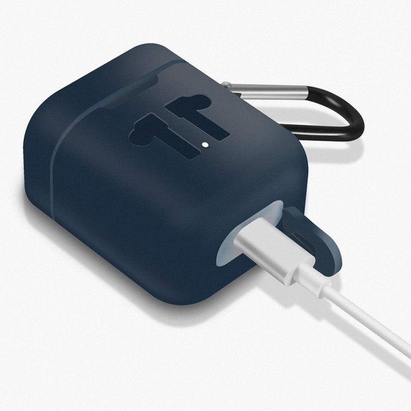 Θήκη Xiaomi Airdots Pro Silicone Protective Cover with Carabiner Blue