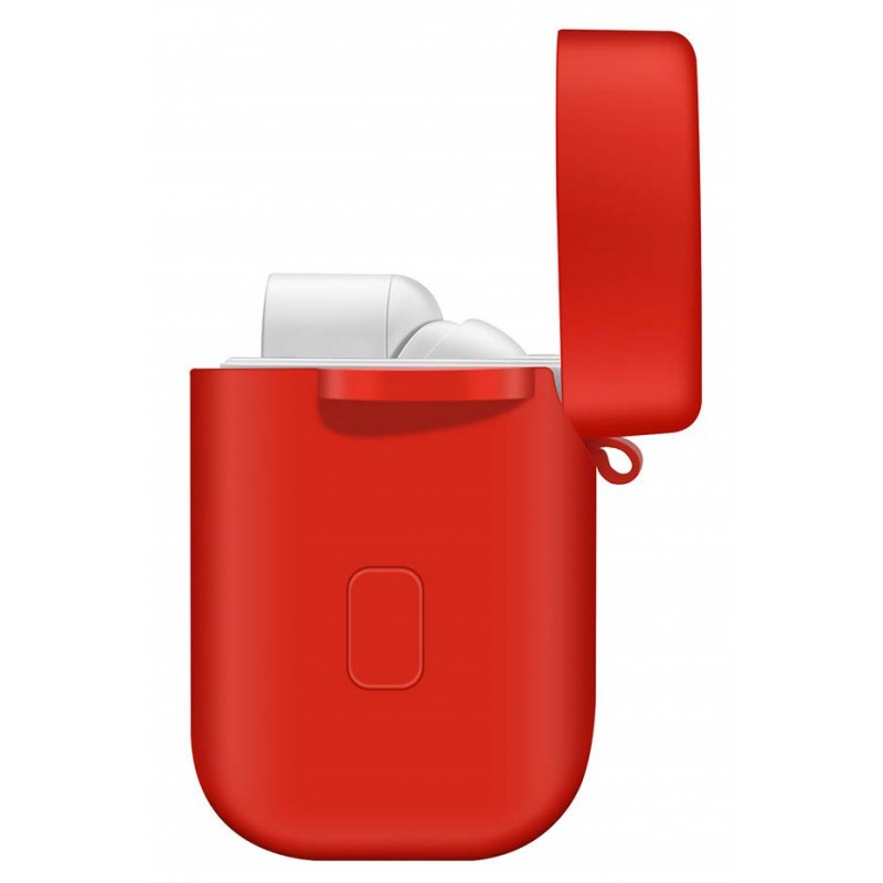 Θήκη Xiaomi Airdots Pro Silicone Protective Cover with Carabiner Red