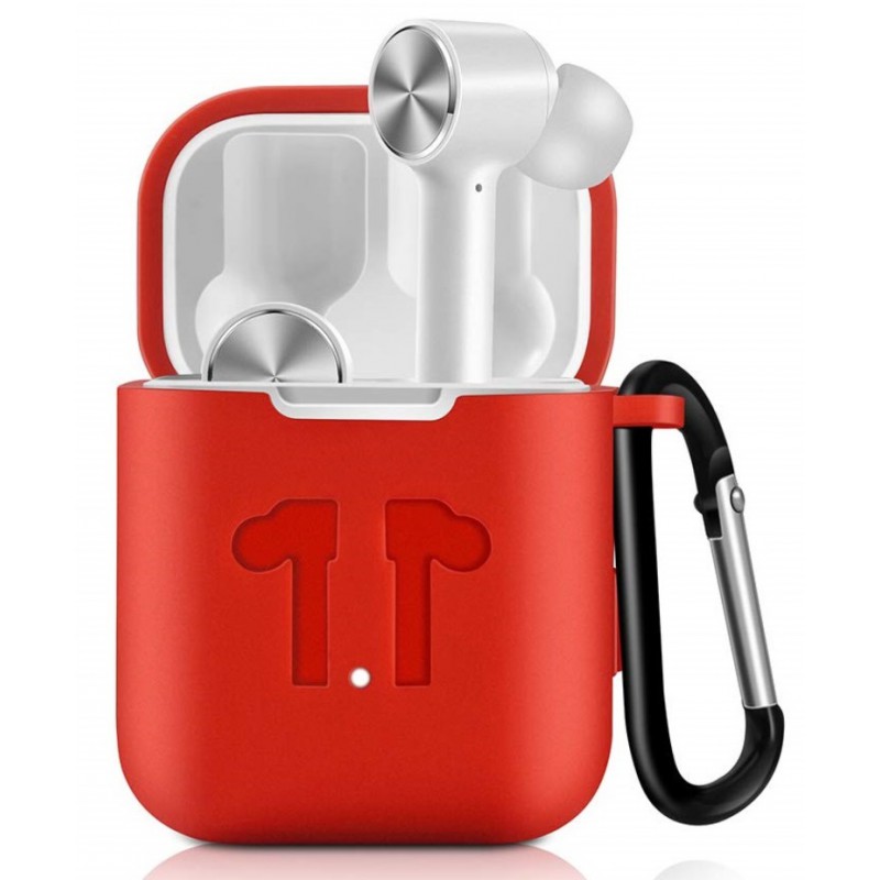Θήκη Xiaomi Airdots Pro Silicone Protective Cover with Carabiner Red