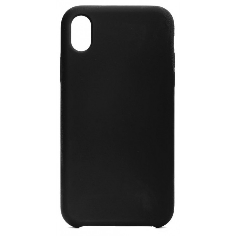 Θήκη Forcell Real Smooth Silicone Apple iPhone Xr Black (without hole)