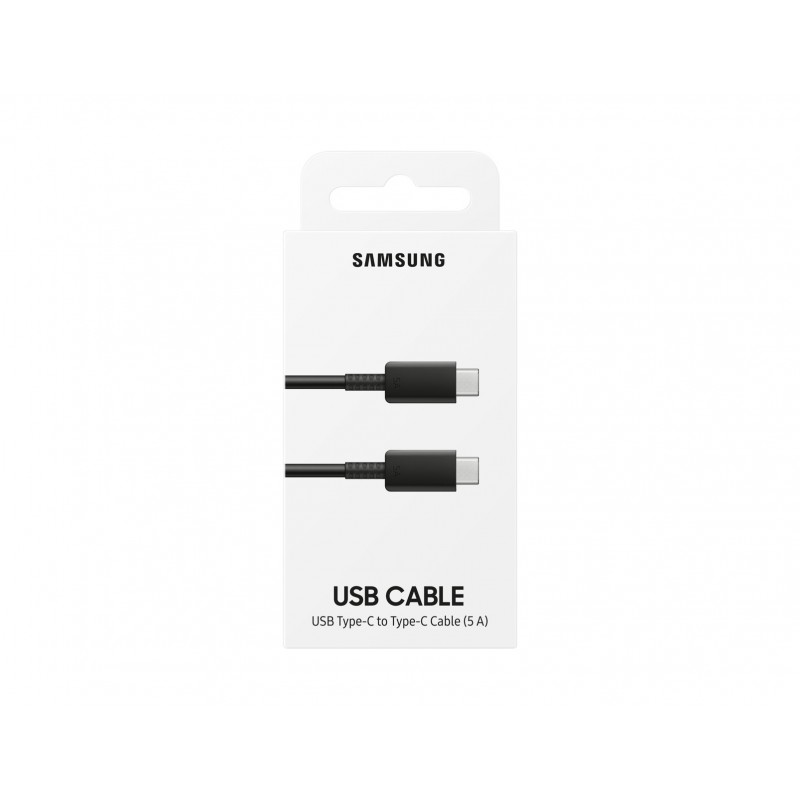 Καλώδιο Data Samsung EP-DN975BBΕ Type-C to Type-C 5A/100W Black 1m (Original Bulk)