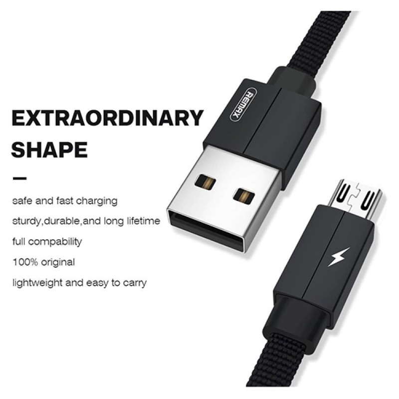 Καλώδιο Data Remax Kerolla RC-094m USB to Micro USB 2m Black