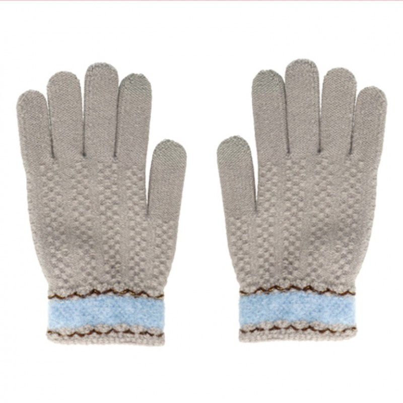 Γάντια για οθόνες αφής Smart Gloves with Flowers Grey