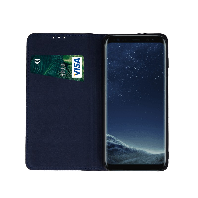 Θήκη Book Smart Pro Genuine Leather Xiaomi Redmi Note 12 Pro Navy Blue