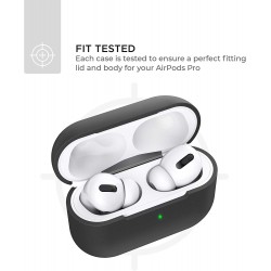 Θήκη TPU Apple Airpods Pro 1 / 2 Silicone Skin Black