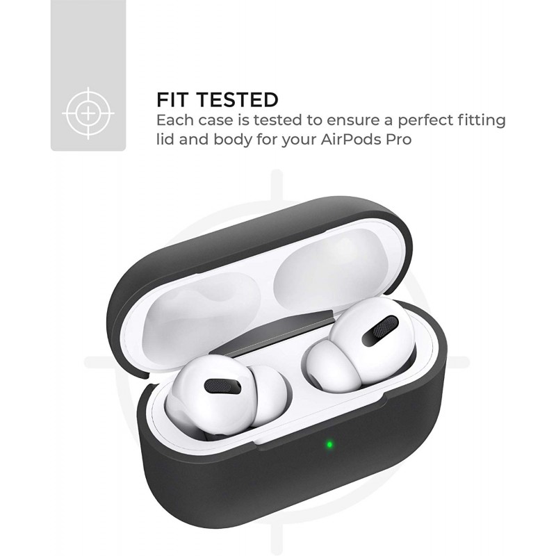 Θήκη TPU Apple Airpods Pro 1 / 2 Silicone Skin Black