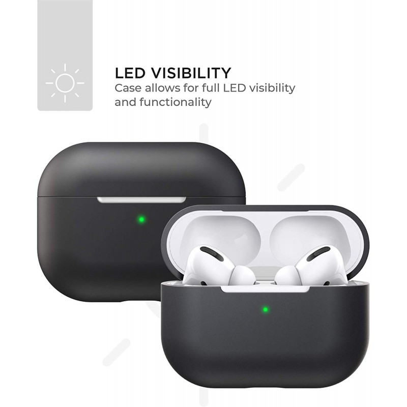 Θήκη TPU Apple Airpods Pro 1 / 2 Silicone Skin Black