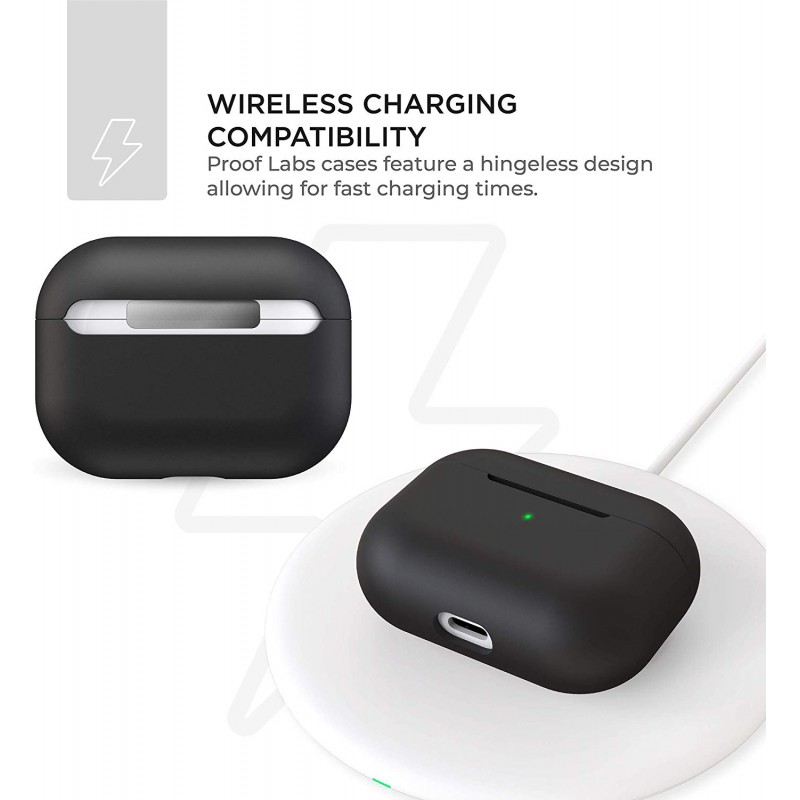 Θήκη TPU Apple Airpods Pro 1 / 2 Silicone Skin Black