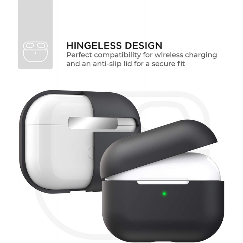 Θήκη TPU Apple Airpods Pro 1 / 2 Silicone Skin Black