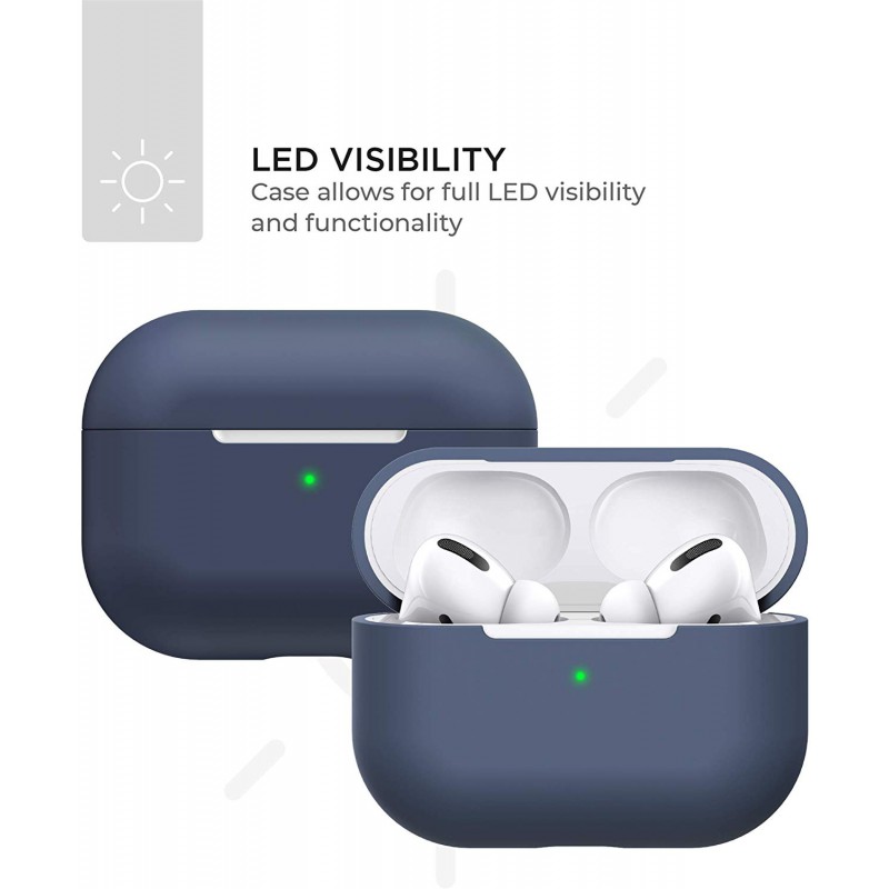 Θήκη TPU Apple Airpods Pro 1 / 2 Silicone Skin Midnight Blue