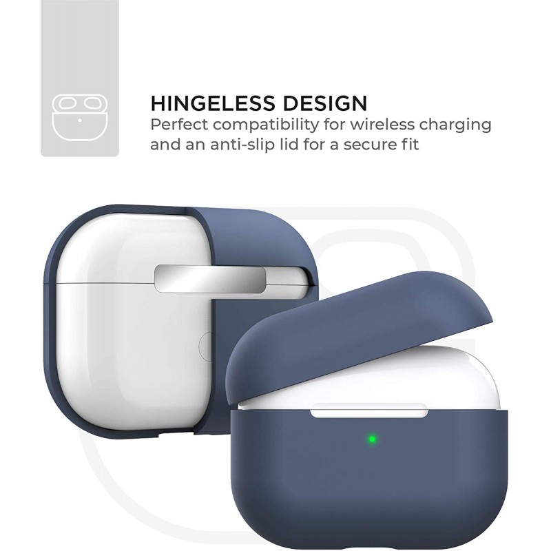 Θήκη TPU Apple Airpods Pro 1 / 2 Silicone Skin Midnight Blue